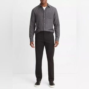 Vince Cotton Twill Griffith Chino Pant in Black NWT